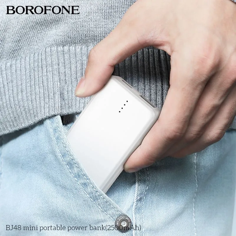 Мощный внешний аккумулятор BOROFONE BJ48 2500mAh Мощный внешний аккумулятор BOROFONE BJ48 2500mAh