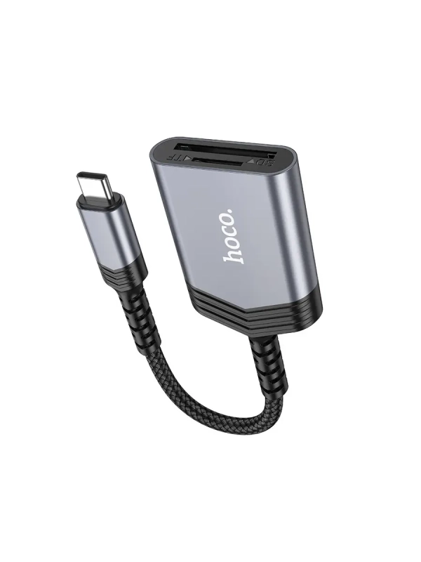Переходник OTG HOCO UA25 USB-C , для SD и Micro SD Переходник OTG HOCO UA25 USB-C , для SD и Micro SD
