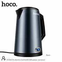 Электрочайник черный металлический hoco HJD67A 1,8 литра