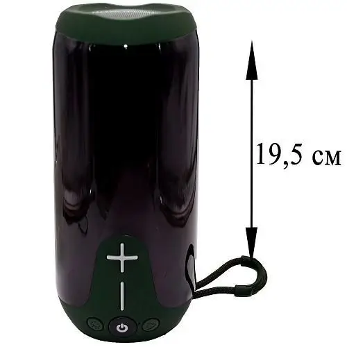 Портативная колонка BOROFONE BR33 (Bluetooth/USB/TF/AUX/светящаяся/5Вт) зеленая