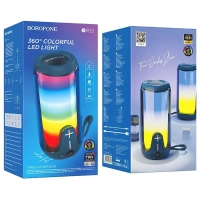 Портативная колонка BOROFONE BR33 (Bluetooth/USB/TF/AUX/светящаяся/5Вт) синяя