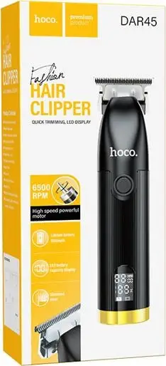 Машинка для стрижки Hoco DAR45 беспроводная, 3 насадки