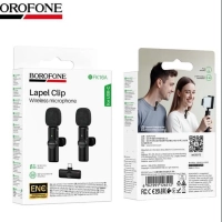 BOROFONE Микрофон петличный, черный