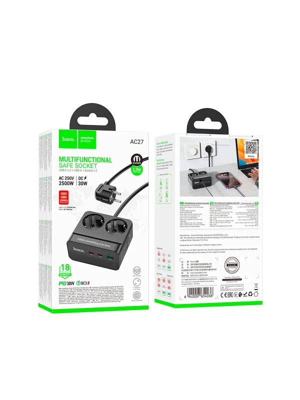 Мульти-функциональный сетевой фильтр с USB,зарядка 30W Мульти-функциональный сетевой фильтр с USB,зарядка 30W