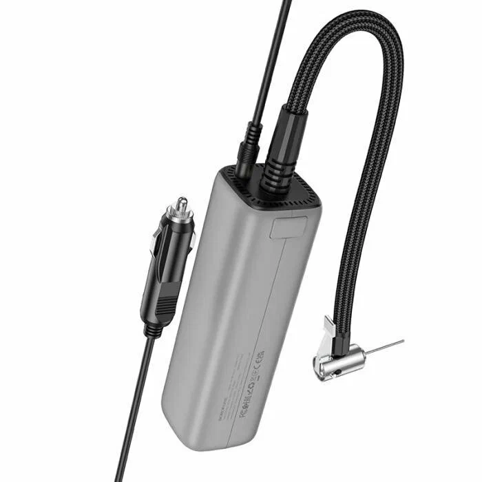 Портативный насос для накачки шин BOROFONE FC1 с ЖК-дисплеем точного давления