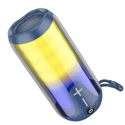 Портативная колонка BOROFONE BR33 (Bluetooth/USB/TF/AUX/светящаяся/5Вт) синяя