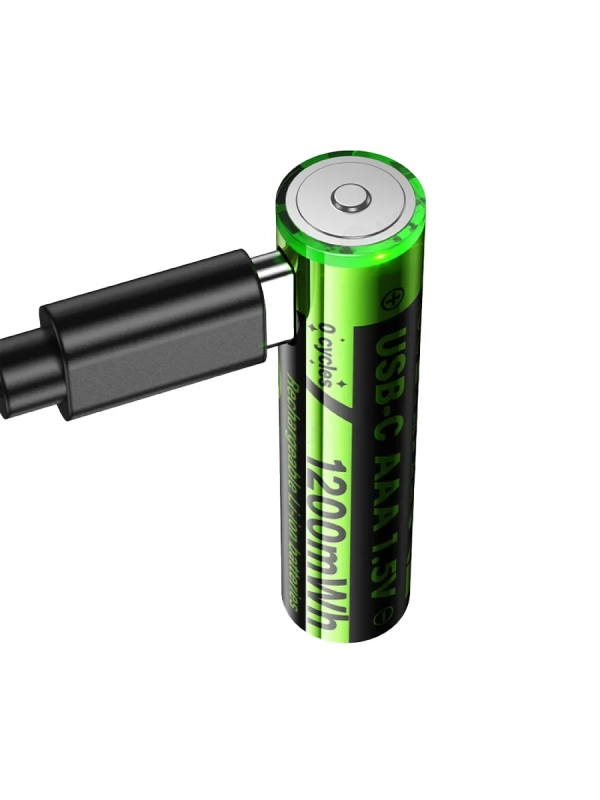 Батарейки ААА аккумуляторные, перезаряжаемые, набор 2 шт