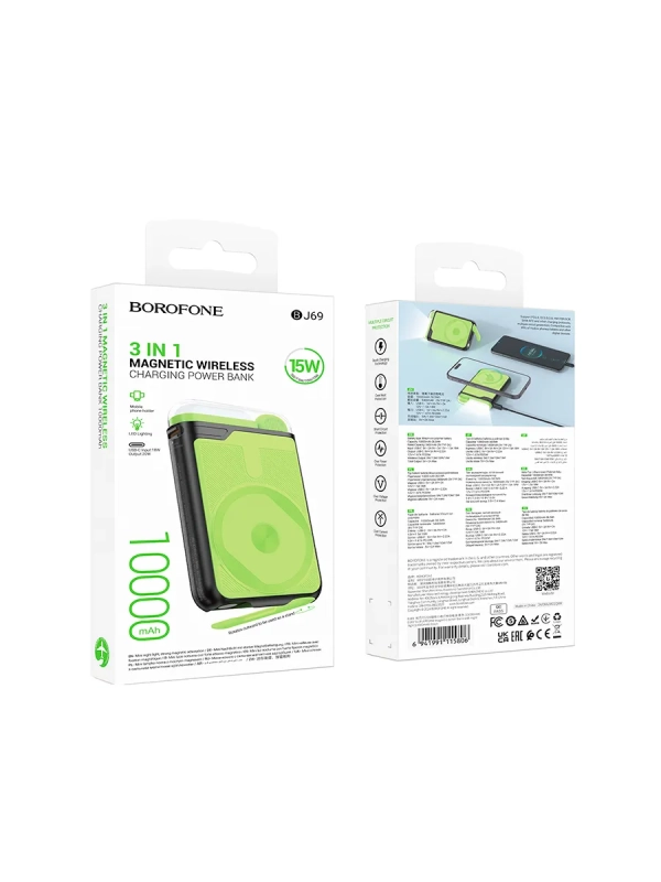 Внешний аккумулятор 3 в 1 BJ69 с MagSafe Внешний аккумулятор 3 в 1 BJ69 с MagSafe
