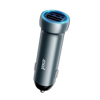 Автомобильное заряд. устр. Hoco Z54 2USB 15.5W серый