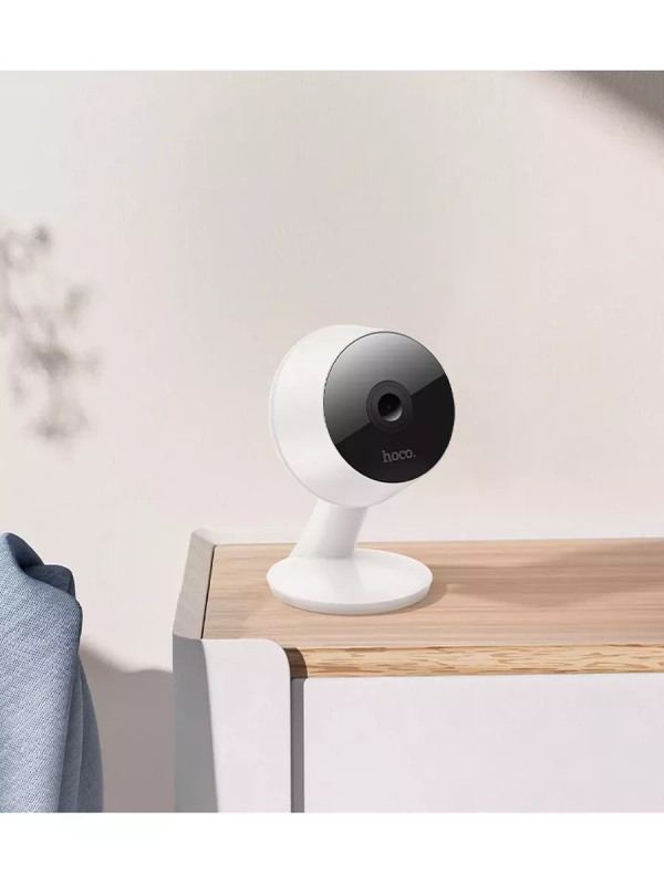 Камера видеонаблюдения HOCO D3 Wi-Fi, HD (2304*1296) белый Камера видеонаблюдения HOCO D3 Wi-Fi, HD (2304*1296) белый
