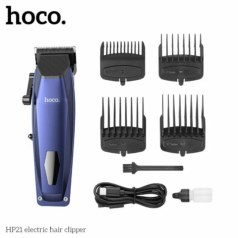Машинка для стрижки волос hoco HP21 синяя