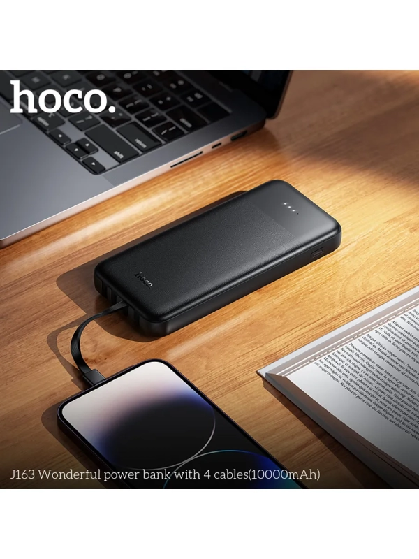 Внешний аккумулятор J163 10000 mAh с кабелями