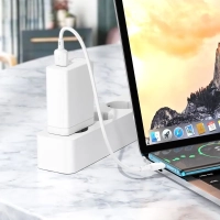 Короткий кабель USB - Type-C BOROFONE BX93 / 3A, 27W / белый