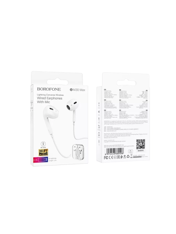 Наушники проводные BM30 Max Lightning Наушники проводные BM30 Max Lightning