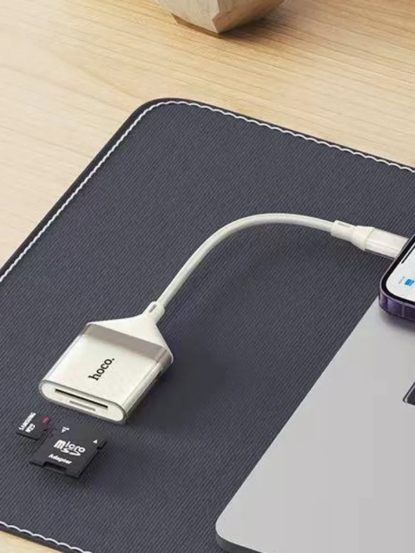 Картридер UA40 OTG 2 в 1 для Lightning на SD/TF