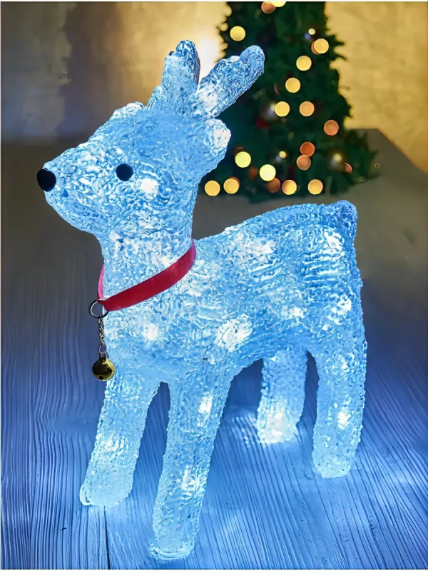 Новогодний светящийся светодиодный олень 25 см. Новогодний светящийся светодиодный олень 25 см.
