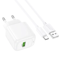 Зарядное устройство USB 3.0 QC с кабелем TYPE-C