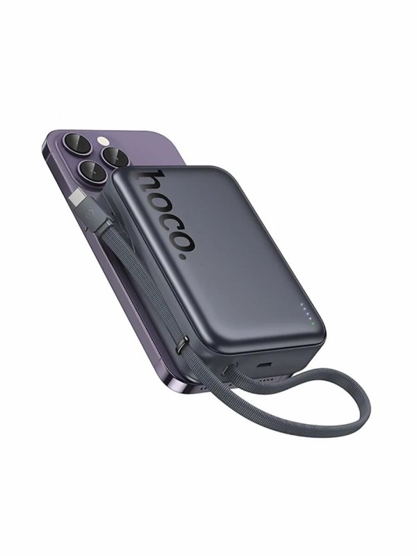 Внешний аккумулятор / повербанк Hoco Q44A 20000mAh PD 45W с функцией Magsafe, встроенный кабель Type-C 45W Внешний аккумулятор / повербанк Hoco Q44A 20000mAh PD 45W с функцией Magsafe, встроенный кабель Type-C 45W