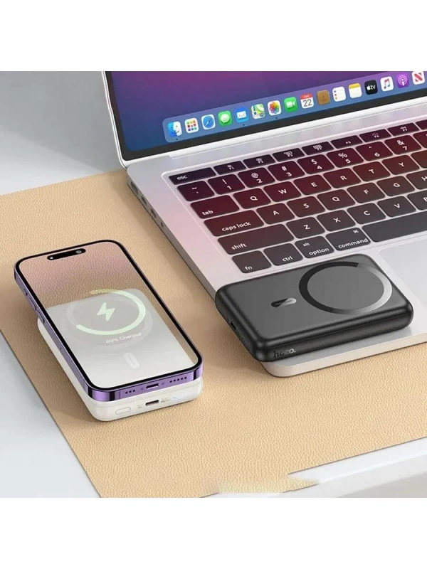 Быстрая зарядка. Беспроводной повербанк Hoco J141 10000 mAh черный. Быстрая зарядка. Беспроводной повербанк Hoco J141 10000 mAh черный.