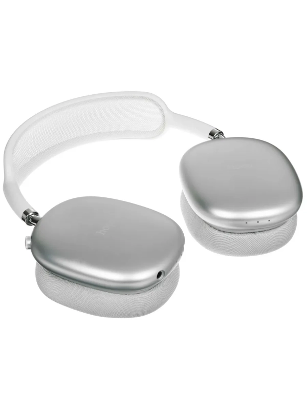 Беспроводные наушники Bluetooth Hoco W55 Plus (накладные, активное шумоподавление) Серебро