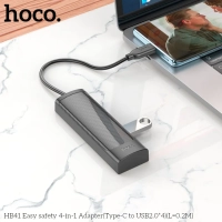 Переходник-разветвитель хаб HB41 с Type-C на USB2.0