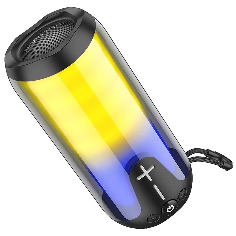 Портативная колонка BOROFONE BR33 (Bluetooth/USB/TF/AUX/светящаяся/5Вт) черная
