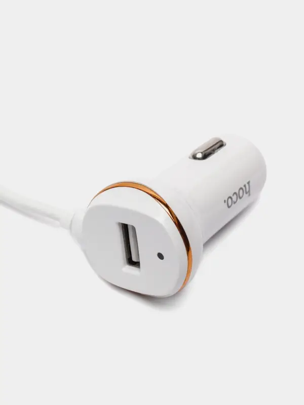 Автомобильная зарядка Hoco Z14, Lightning 8-pin, 3.4A, 1 USB
