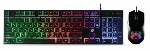 Клавиатура+мышь набор игровой для пк Smartbuy Rush Sparkle черный
