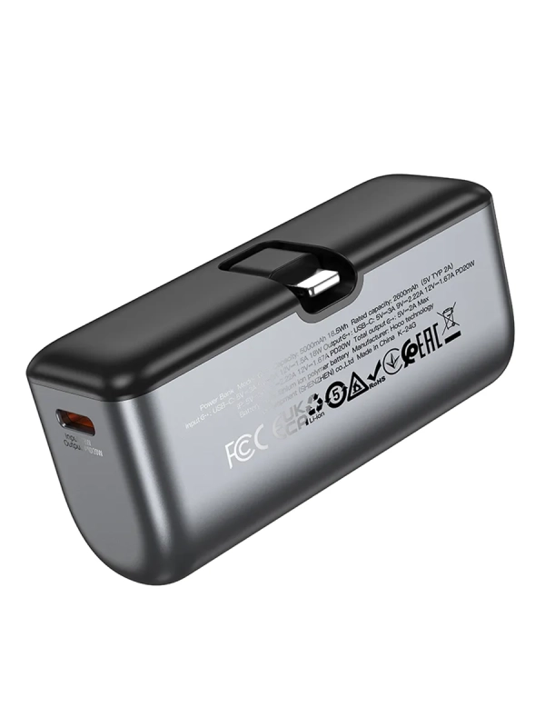 Повербанк 5000 мАч с разъемом Apple Lightning Повербанк 5000 мАч с разъемом Apple Lightning