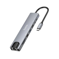 USB хаб Type-C 8в1 с RJ45 и HDMI
