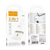 Картридер UA40 OTG 2 в 1 для Lightning на SD/TF