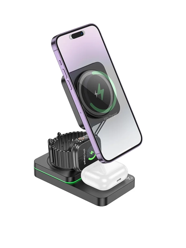 Складная зарядная станция CQ10 3 в 1 15 Вт Складная зарядная станция CQ10 3 в 1 15 Вт