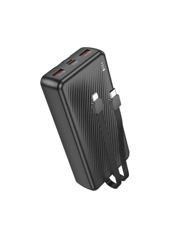 Повербанк 20000mAh, встроенные кабели Lightning и Type-C Повербанк 20000mAh, встроенные кабели Lightning и Type-C