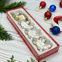 Новогодний паровозик 3 вагонч.20*5см Новогодний паровозик 3 вагонч.20*5см