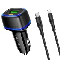 Автомобильное зарядное устройство BZ14A USB+Type-C +Кабель PD20W