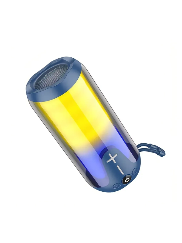 Портативная колонка BOROFONE BR33 (Bluetooth/USB/TF/AUX/светящаяся/5Вт) синяя