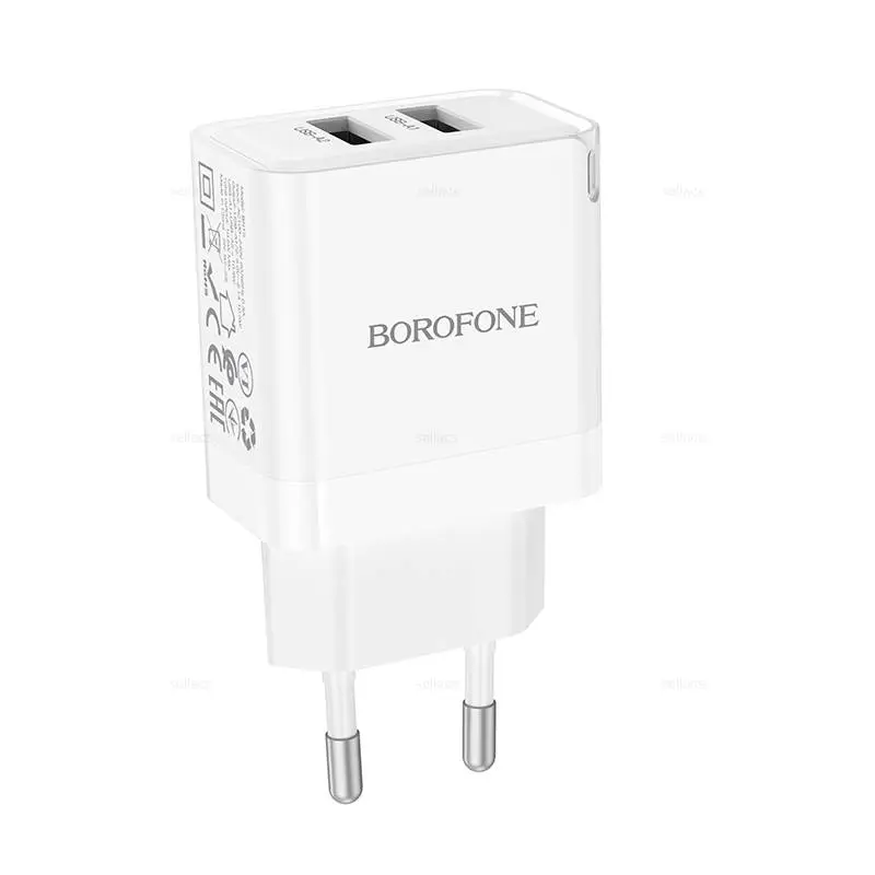Зарядное устройство 2USB 2.1A Borofone BN15 без кабеля Зарядное устройство 2USB 2.1A Borofone BN15 без кабеля