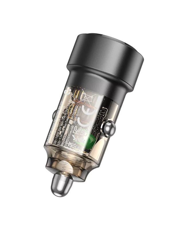 Адаптер автомобильный Borofone BZ20 Smart 38W PD+QC3.0