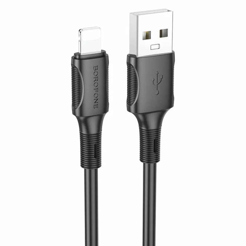 Кабель Apple Lightning - USB Type-A 2.4A для быстрой зарядки Кабель Apple Lightning - USB Type-A 2.4A для быстрой зарядки