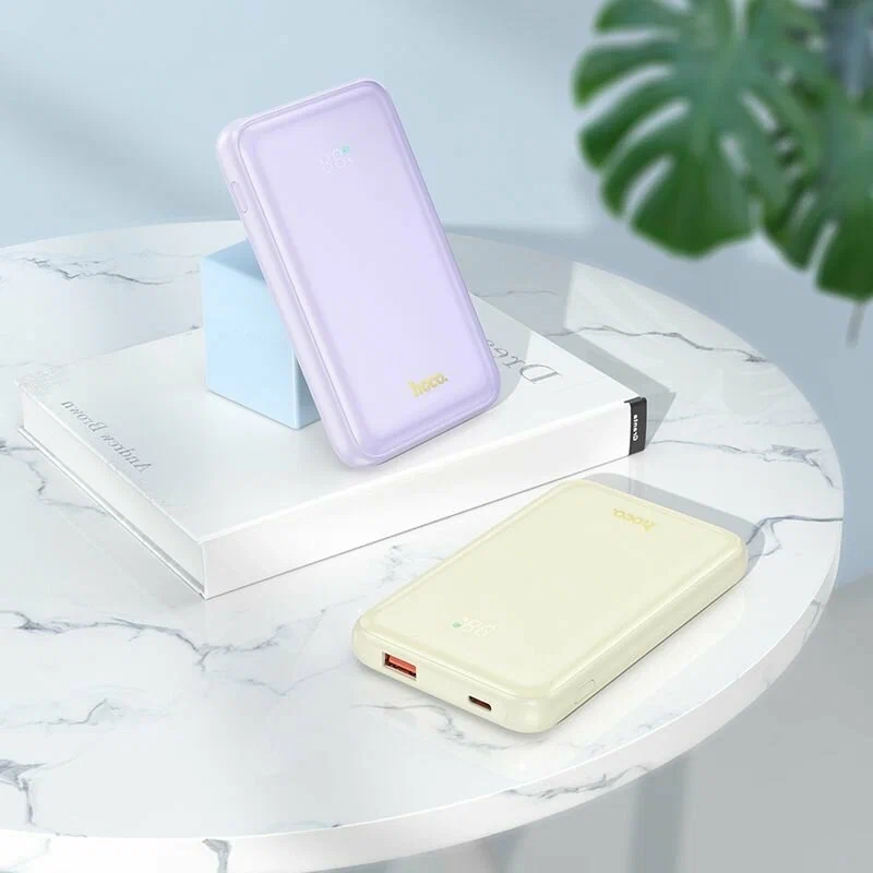 Портативный аккумулятор HOCO Q21 Great 22.5W+PD20W, 10000 мА ч, молочный Портативный аккумулятор HOCO Q21 Great 22.5W+PD20W, 10000 мА ч, молочный