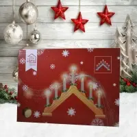 Рождественская горка 7 свечей дерев. Рождественская горка 7 свечей дерев.