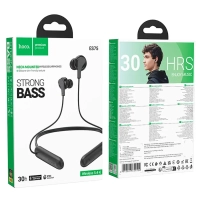 Наушники Bluetooth с микрофоном ES75, магнитные, черный