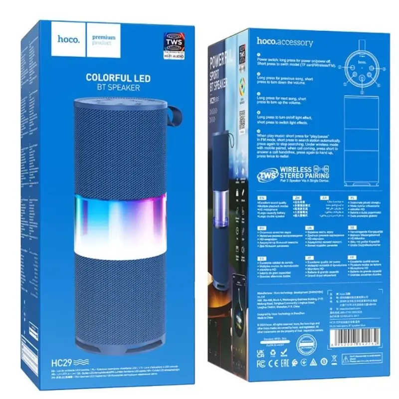 Портативная колонка Hoco HC29, синий