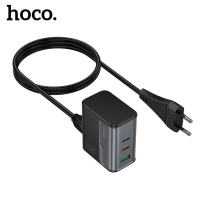 Сетевое зарядное устройство USB/Type-C Hoco CS76A (70W, QC3.0, PD, 3 порта, с сетевым кабелем)