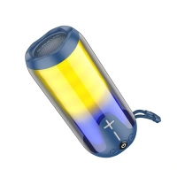 Портативная колонка BOROFONE BR33 (Bluetooth/USB/TF/AUX/светящаяся/5Вт) синяя