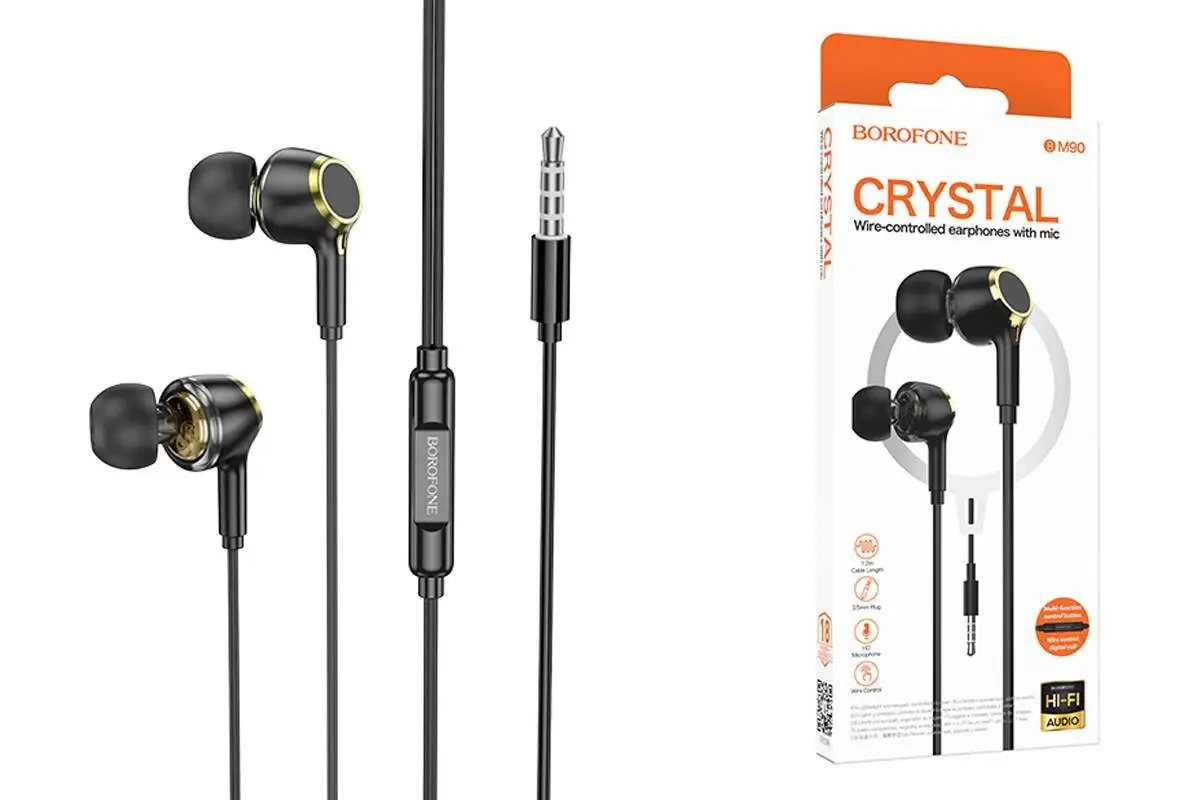 Проводные наушники BOROFONE BM90 черный Проводные наушники BOROFONE BM90 черный
