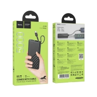 Универсальный Доп. Аккумулятор 5000mAh, J129, HOCO, 1 USB