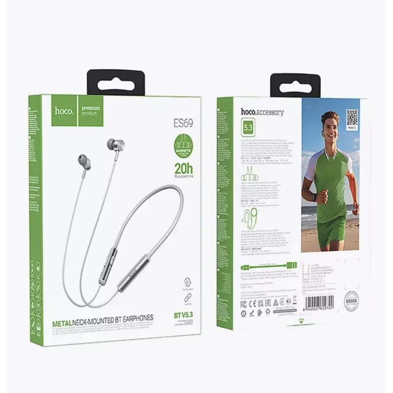 Наушники беспроводные спортивные с микрофоном Hoco ES69 Наушники беспроводные спортивные с микрофоном Hoco ES69
