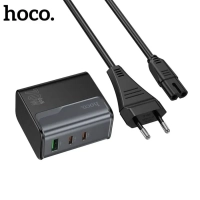 Сетевое зарядное устройство USB/Type-C Hoco CS76A (70W, QC3.0, PD, 3 порта, с сетевым кабелем)