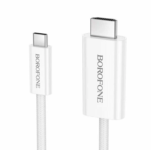 Кабель Type-C USB - HDTV HD Borofone DH10 1.8м белый Кабель Type-C USB - HDTV HD Borofone DH10 1.8м белый